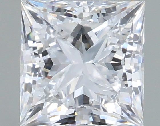 1.04 Carat Princess Shaped, Ideal Cut, D Color, VVS1 Clarity, IGI Certified Lab Grown Diamond