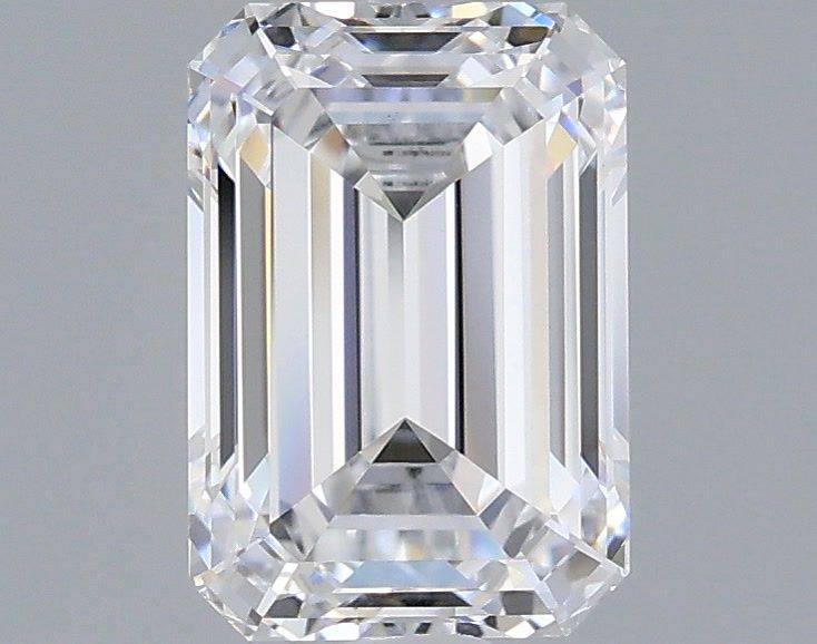 2.00 Carat Emerald Shaped, Very Good Cut, D Color, VS1 Clarity, IGI Certified Lab Grown Diamond