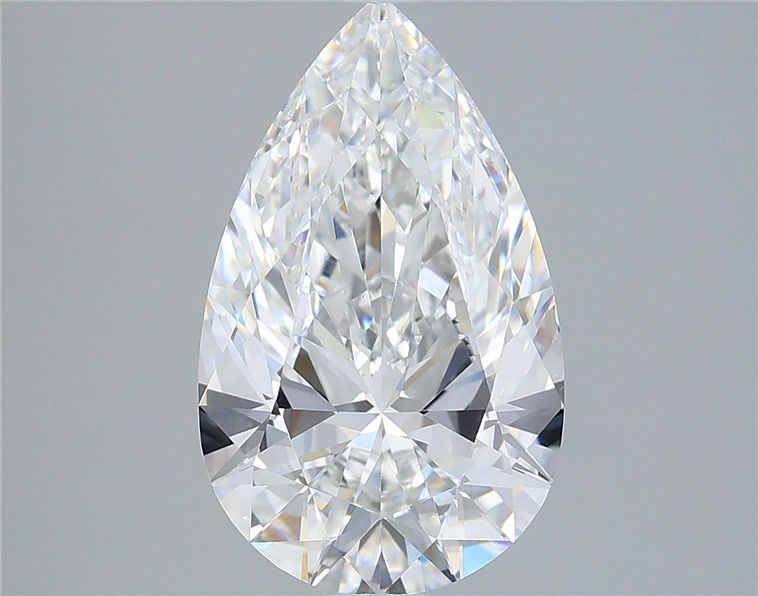 3.40 Carat Pear Shaped, Very Good Cut, E Color, VVS2 Clarity, IGI Certified Lab Grown Diamond