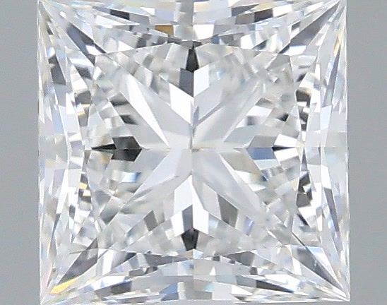 1.29 Carat Princess Shaped, Very Good Cut, E Color, VVS2 Clarity, IGI Certified Lab Grown Diamond