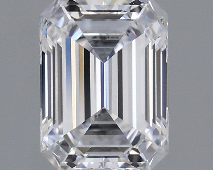 0.97 Carat Emerald Shaped, Ideal Cut, D Color, VVS2 Clarity, IGI Certified Lab Grown Diamond