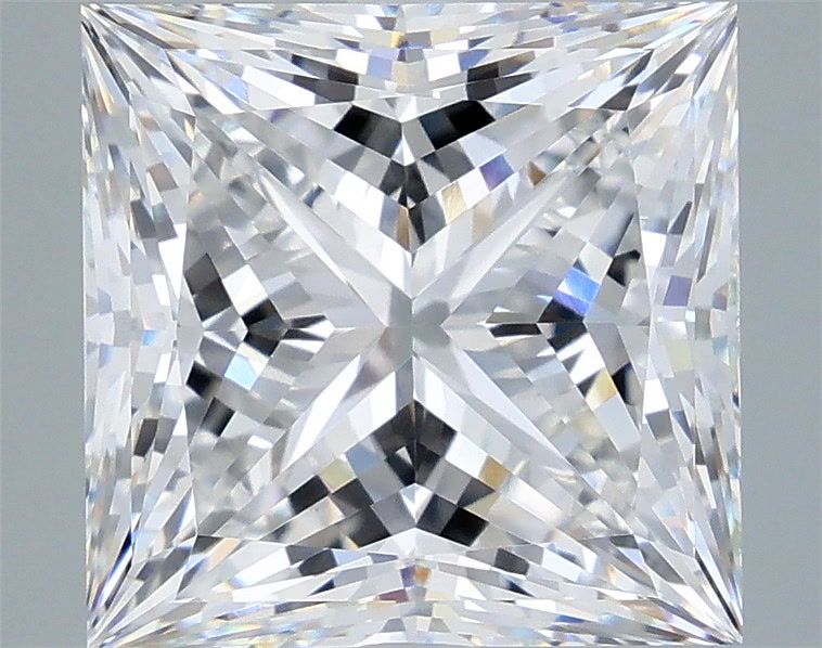 7.07 Carat Princess Shaped, Ideal Cut, E Color, VVS1 Clarity, IGI Certified Lab Grown Diamond