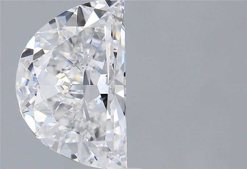 1.54 Carat Half Moon Shaped, Very Good Cut, D Color, VVS2 Clarity, IGI Certified Lab Grown Diamond