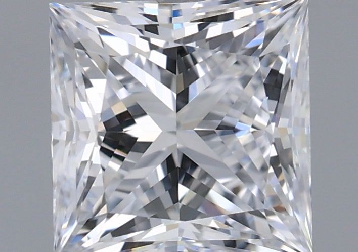 1.05 Carat Princess Shaped, Ideal Cut, D Color, VVS1 Clarity, IGI Certified Lab Grown Diamond