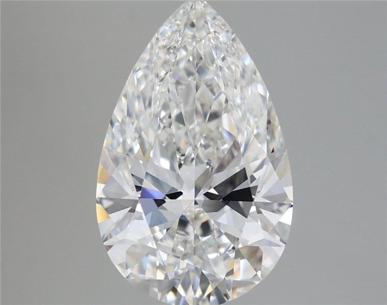 4.50 Carat Pear Shaped, Very Good Cut, F Color, VVS2 Clarity, IGI Certified Lab Grown Diamond