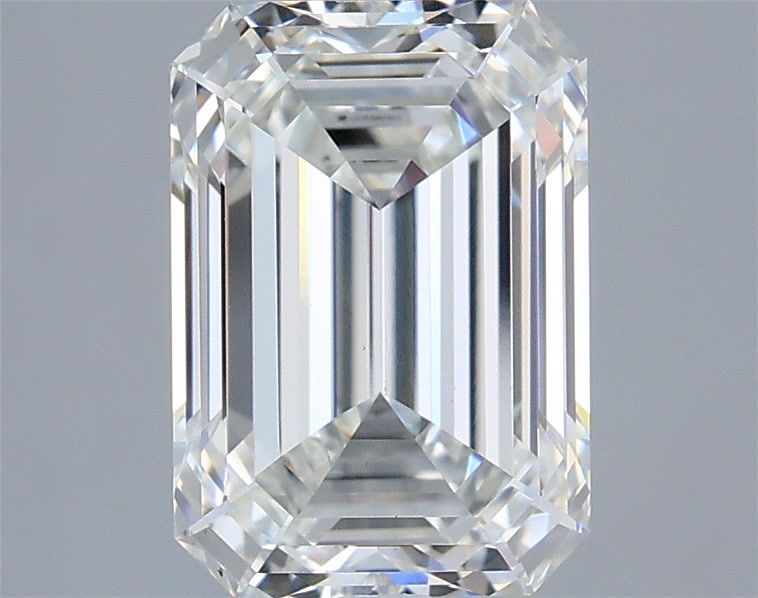 3.02 Carat Emerald Shaped, Ideal Cut, G Color, VS1 Clarity, IGI Certified Lab Grown Diamond