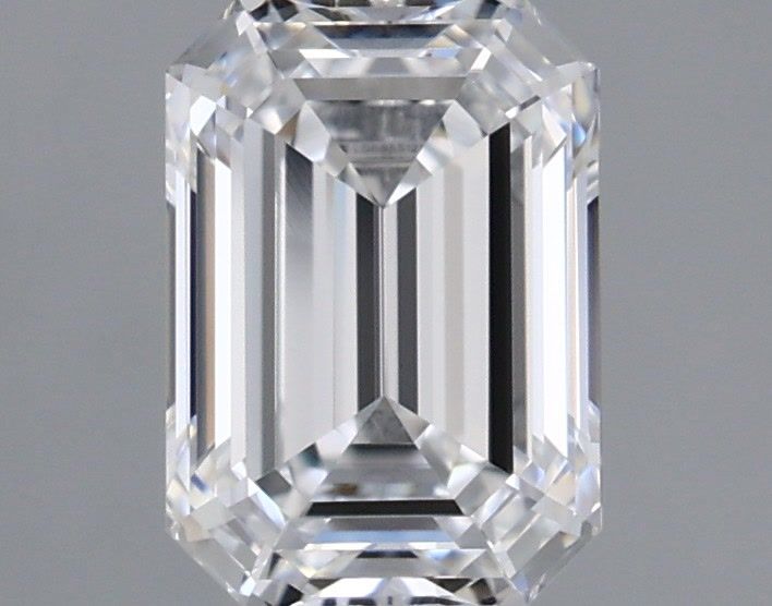 1.03 Carat Emerald Shaped, Ideal Cut, D Color, IF Clarity, IGI Certified Lab Grown Diamond
