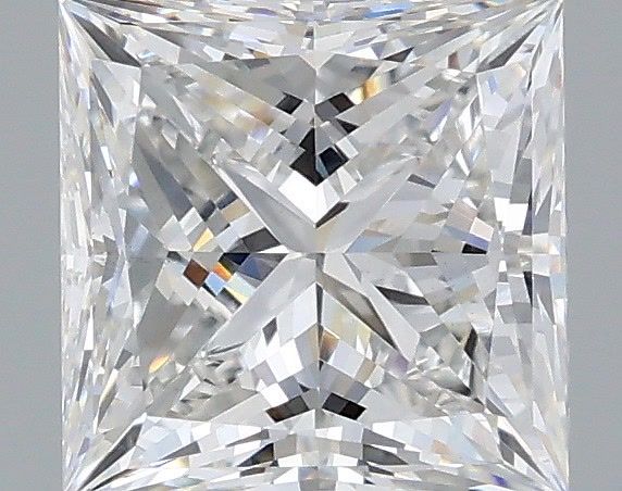 2.01 Carat Princess Shaped, Ideal Cut, E Color, VS2 Clarity, IGI Certified Lab Grown Diamond