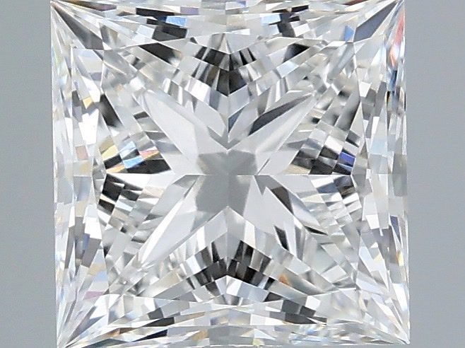 2.51 Carat Princess Shaped, Excellent Cut, E Color, VVS2 Clarity, IGI Certified Lab Grown Diamond