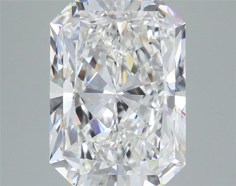 5.21 Carat Radiant Shaped, Ideal Cut, F Color, VS1 Clarity, IGI Certified Lab Grown Diamond