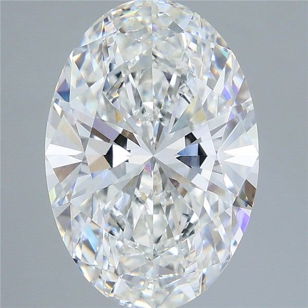 5.10 Carat Oval Shaped, Ideal Cut, F Color, VVS2 Clarity, IGI Certified Lab Grown Diamond