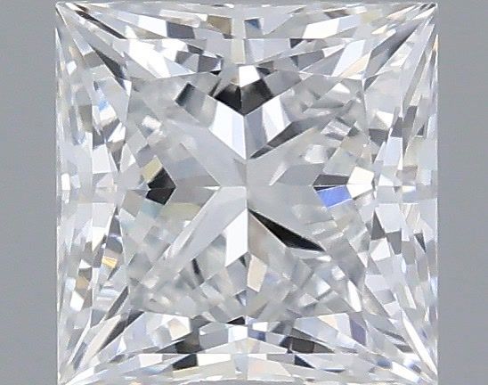 0.57 Carat Princess Shaped, Very Good Cut, D Color, VVS2 Clarity, IGI Certified Lab Grown Diamond