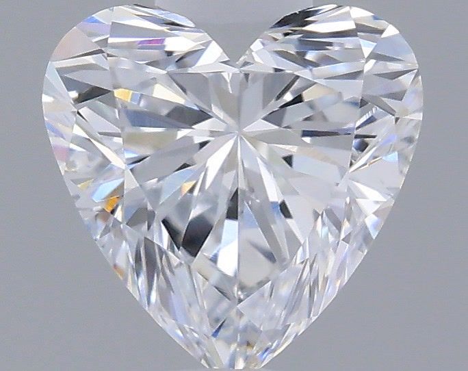 0.55 Carat Heart Shaped, Very Good Cut, D Color, VVS2 Clarity, IGI Certified Lab Grown Diamond