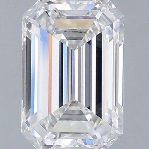 1.58 Carat Emerald Shaped, Ideal Cut, D Color, VVS2 Clarity, IGI Certified Lab Grown Diamond