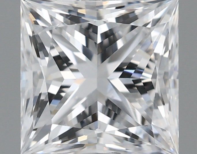 1.21 Carat Princess Shaped, Ideal Cut, D Color, SI1 Clarity, IGI Certified Lab Grown Diamond