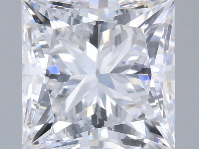 1.08 Carat Princess Shaped, Very Good Cut, D Color, VVS2 Clarity, IGI Certified Lab Grown Diamond