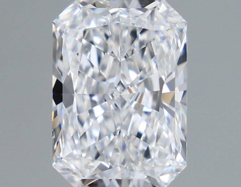 1.04 Carat Radiant Shaped, Ideal Cut, D Color, VS2 Clarity, IGI Certified Lab Grown Diamond