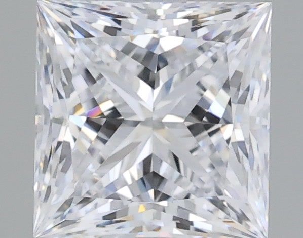 0.99 Carat Princess Shaped, Ideal Cut, D Color, VVS2 Clarity, IGI Certified Lab Grown Diamond