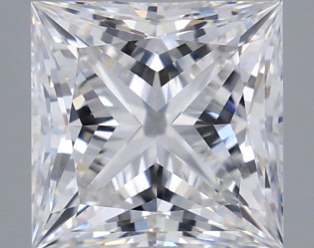 3.03 Carat Princess Shaped, Ideal Cut, E Color, VVS1 Clarity, IGI Certified Lab Grown Diamond