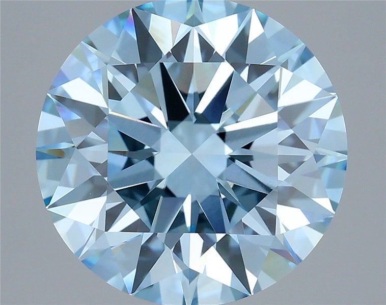 5.02 Carat Round Shaped, Ideal Cut, VVS1 Clarity, IGI Certified Lab Grown Diamond