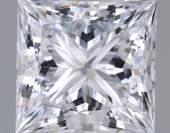 1.20 Carat Princess Shaped, Ideal Cut, D Color, VVS2 Clarity, IGI Certified Lab Grown Diamond