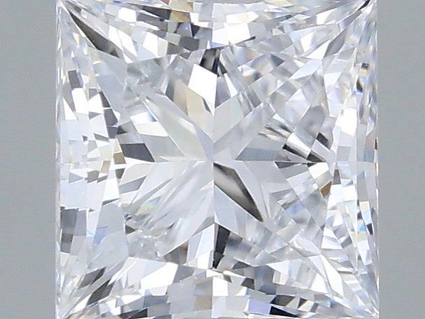 0.55 Carat Princess Shaped, Very Good Cut, D Color, VVS2 Clarity, IGI Certified Lab Grown Diamond