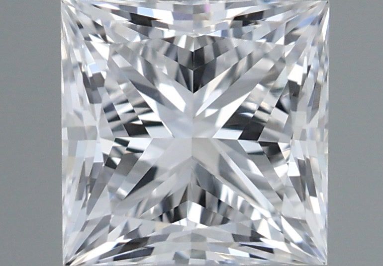 1.03 Carat Princess Shaped, Very Good Cut, D Color, VVS2 Clarity, IGI Certified Lab Grown Diamond