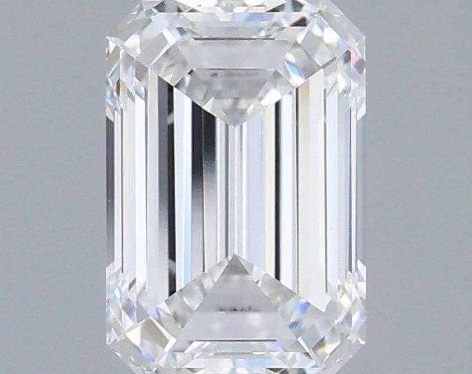 1.60 Carat Emerald Shaped, Ideal Cut, D Color, VVS2 Clarity, IGI Certified Lab Grown Diamond