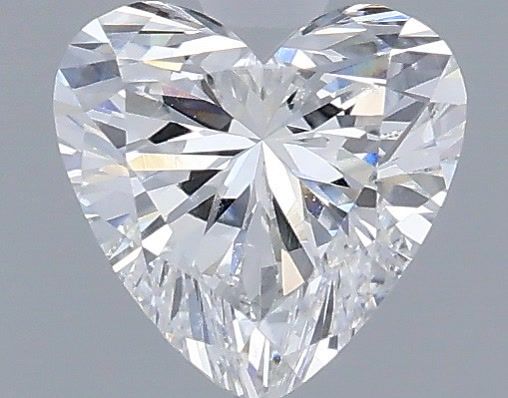0.59 Carat Heart Shaped, Very Good Cut, D Color, VVS2 Clarity, IGI Certified Lab Grown Diamond