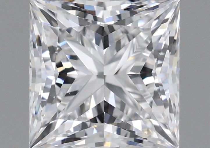1.04 Carat Princess Shaped, Ideal Cut, D Color, VVS1 Clarity, IGI Certified Lab Grown Diamond