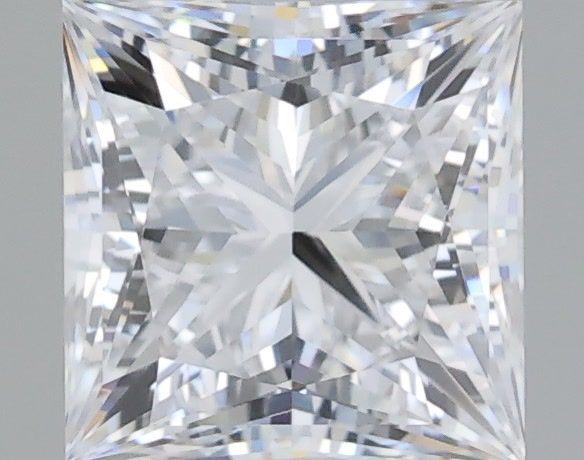 0.98 Carat Princess Shaped, Ideal Cut, D Color, VVS1 Clarity, IGI Certified Lab Grown Diamond