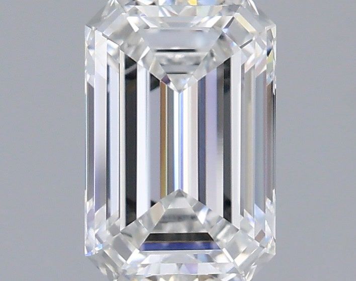 1.59 Carat Emerald Shaped, Ideal Cut, E Color, VVS2 Clarity, IGI Certified Lab Grown Diamond