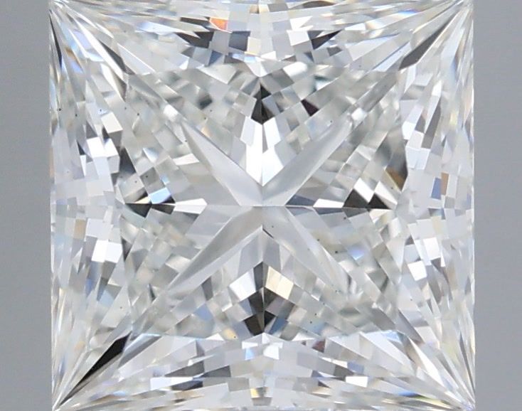 2.54 Carat Princess Shaped, Ideal Cut, G Color, VS1 Clarity, IGI Certified Lab Grown Diamond