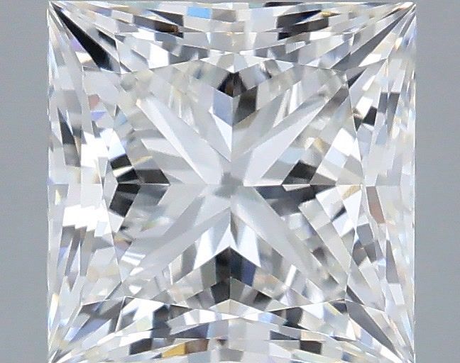 3.08 Carat Princess Shaped, Ideal Cut, E Color, VVS2 Clarity, IGI Certified Lab Grown Diamond