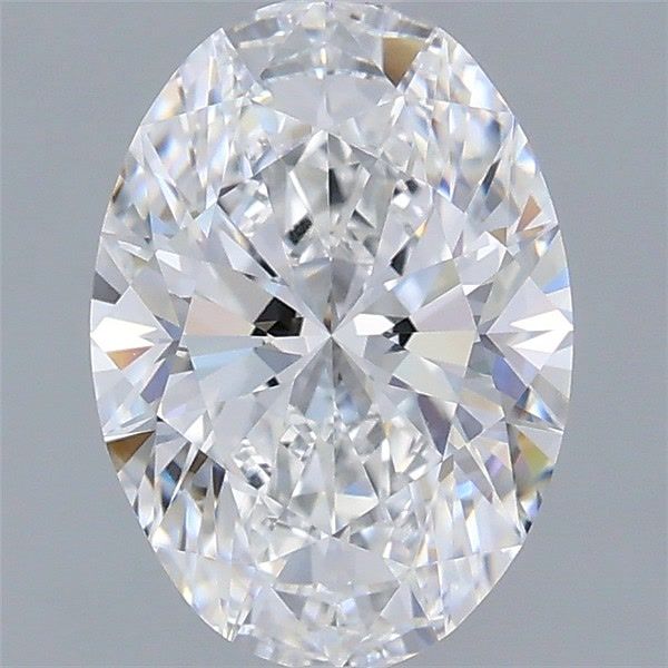 2.03 Carat Oval Shaped, Very Good Cut, D Color, VVS2 Clarity, IGI Certified Lab Grown Diamond