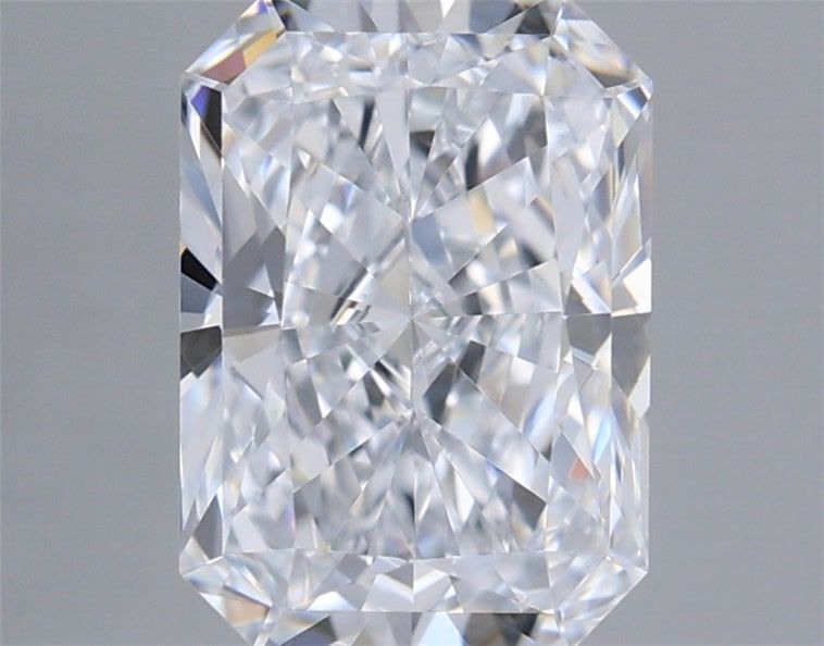 1.55 Carat Radiant Shaped, Ideal Cut, E Color, VVS1 Clarity, IGI Certified Lab Grown Diamond