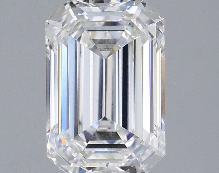 2.08 Carat Emerald Shaped, Ideal Cut, E Color, VS1 Clarity, IGI Certified Lab Grown Diamond