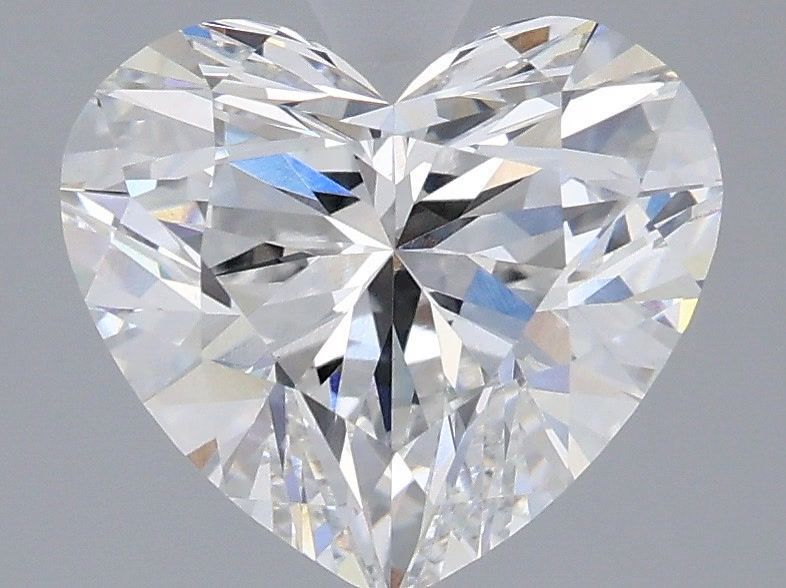 2.54 Carat Heart Shaped, Ideal Cut, E Color, VVS2 Clarity, IGI Certified Lab Grown Diamond