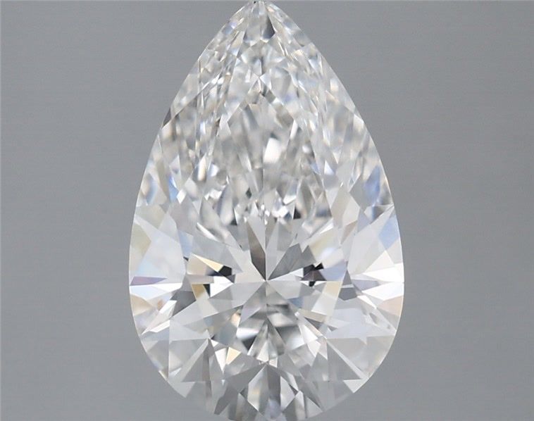 2.10 Carat Pear Shaped, Ideal Cut, E Color, VVS2 Clarity, IGI Certified Lab Grown Diamond
