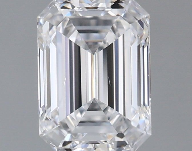 1.04 Carat Emerald Shaped, Ideal Cut, D Color, VS2 Clarity, IGI Certified Lab Grown Diamond