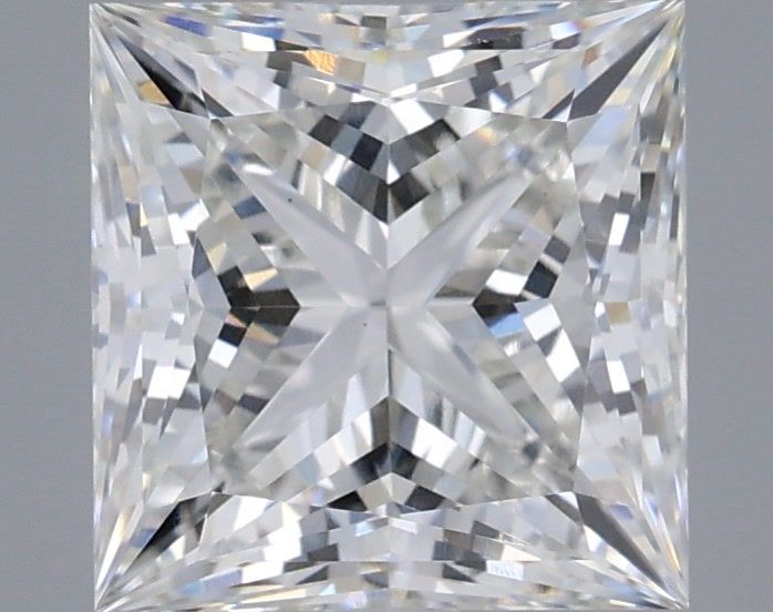 3.10 Carat Princess Shaped, Ideal Cut, F Color, VVS2 Clarity, IGI Certified Lab Grown Diamond