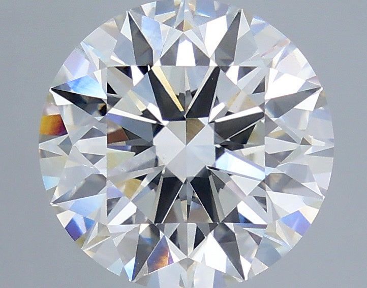 4.05 Carat Round Shaped, Ideal Cut, H Color, VVS2 Clarity, IGI Certified Lab Grown Diamond