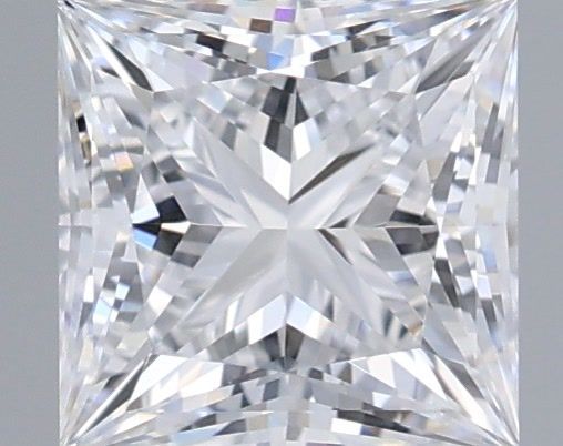 0.96 Carat Princess Shaped, Ideal Cut, D Color, VVS2 Clarity, IGI Certified Lab Grown Diamond
