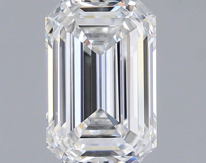 1.60 Carat Emerald Shaped, Ideal Cut, E Color, VVS2 Clarity, IGI Certified Lab Grown Diamond