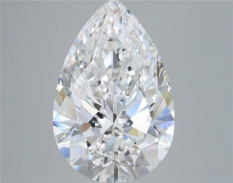 7.04 Carat Pear Shaped, Very Good Cut, E Color, VVS2 Clarity, IGI Certified Lab Grown Diamond