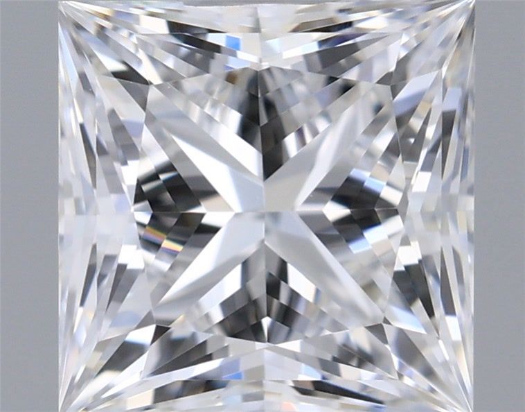 1.21 Carat Princess Shaped, Ideal Cut, D Color, VVS2 Clarity, IGI Certified Lab Grown Diamond