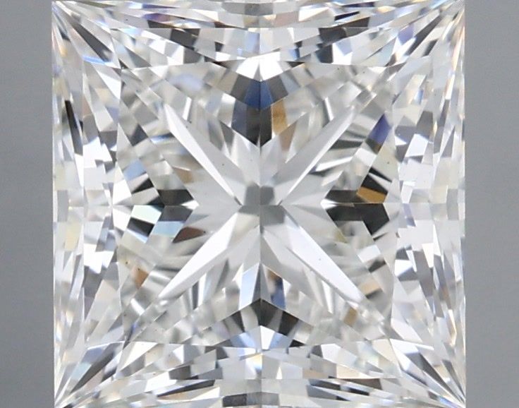 2.75 Carat Princess Shaped, Ideal Cut, G Color, VS1 Clarity, IGI Certified Lab Grown Diamond