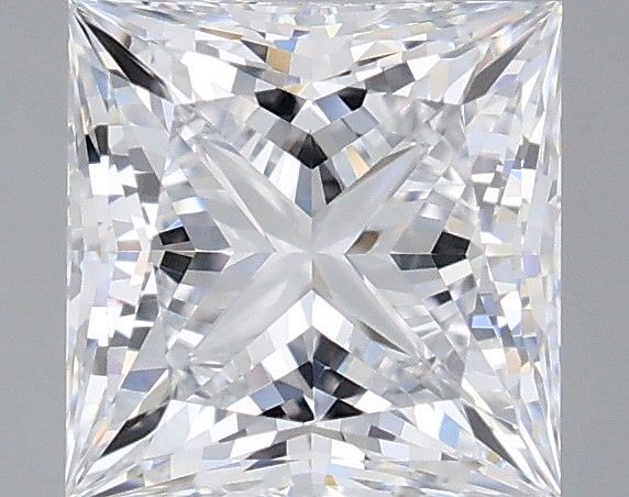 1.07 Carat Princess Shaped, Ideal Cut, D Color, VVS2 Clarity, IGI Certified Lab Grown Diamond