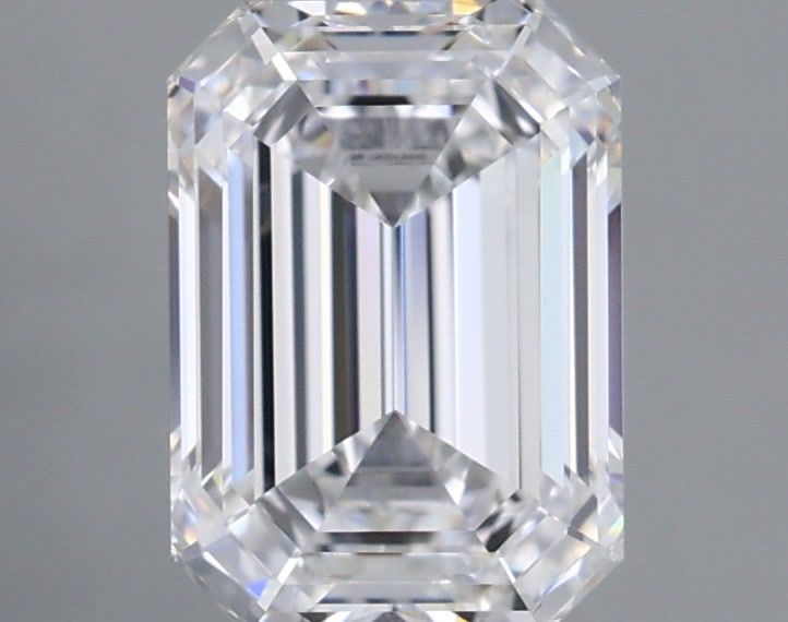 1.53 Carat Emerald Shaped, Ideal Cut, D Color, IF Clarity, IGI Certified Lab Grown Diamond