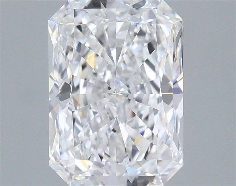1.52 Carat Radiant Shaped, Very Good Cut, D Color, FL Clarity, IGI Certified Lab Grown Diamond